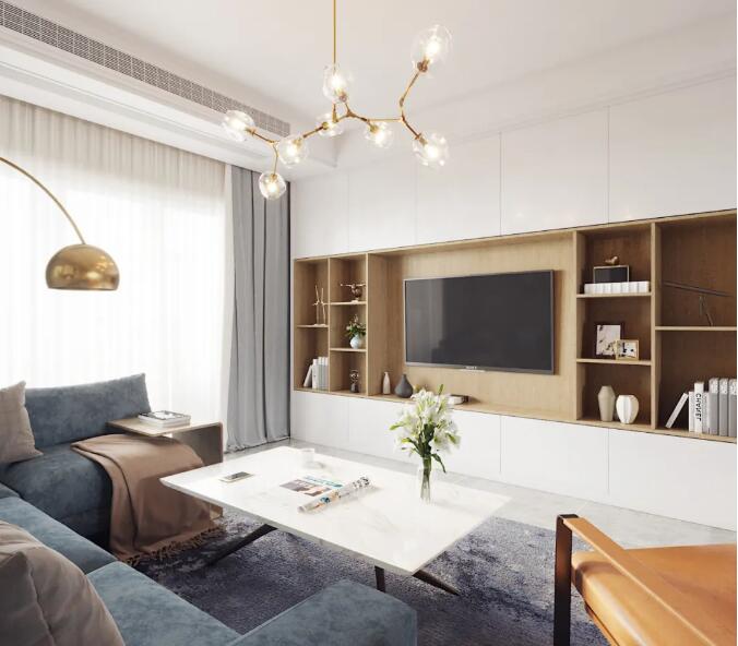 电视柜这样设计，让你家客厅收纳力十足！#上海装修##装修常识#