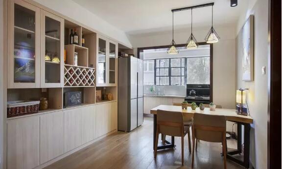 餐边柜，这样装最实用，不浪费空间还超美！#厨房装修##装修设计#